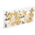 Set decor brad - bomboane aurii - 10 x 3,6 cm - 6 buc/set