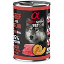 Hrană umedă Premium pentru câine ALPHA SPIRIT cu vită și pepene, 400 g