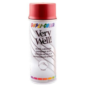 Vopsea spray decorativa DUPLI-COLOR Very Well, RAL 3020 rosu oxid, 400ml