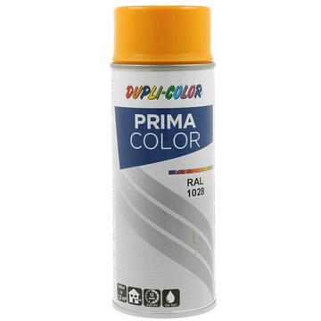 Vopsea spray acrilica DUPLI-COLOR PRIMA COLOR RAL1028 galben pepene, 400ml