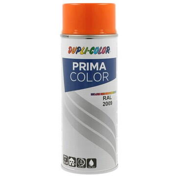 Vopsea spray acrilica DUPLI-COLOR PRIMA COLOR RAL2009 portocaliu trafic, 400ml