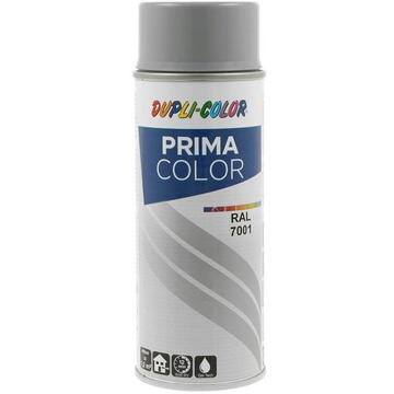 Vopsea spray acrilica DUPLI-COLOR PRIMA COLOR RAL7001 gri argintiu, 400ml