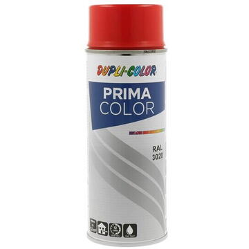 Vopsea spray acrilica DUPLI-COLOR PRIMA COLOR RAL3020 rosu trafic, 400ml