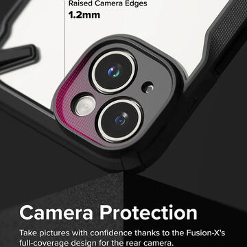 Husa Husa pentru iPhone 15 - Ringke Fusion X Design - Camo Black