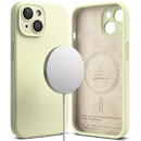 Husa Husa pentru iPhone 15 Plus - Ringke Silicone Magnetic - Sunny Lime