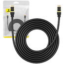 Baseus Network cable cat.8 Ethernet RJ45, 40Gbps, 5m (black)