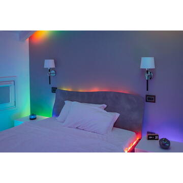 twinkly Extensie Banda RGB inteligenta Bluetooth, WI-FI, 15W, lumina rece, multicolor, 1.5m, 90 LED
