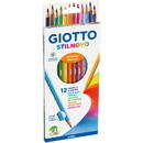 Articole pentru scoala Creioane colorate 12 culori/cutie, GIOTTO Stilnovo