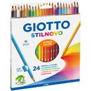 Articole pentru scoala Creioane colorate 24 culori/cutie, GIOTTO Stilnovo