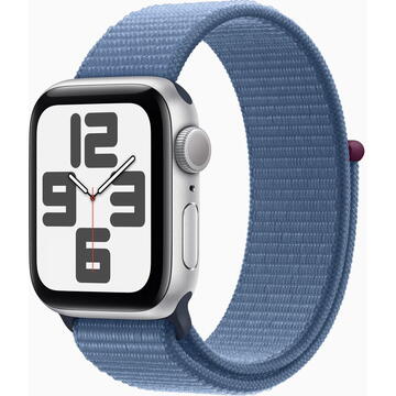 Smartwatch Apple Watch SE GPS 40mm Silver Aluminium Case with Sport Loop Winter Blue