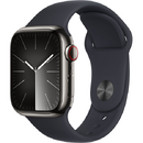 Smartwatch Apple Watch Series 9 LTE 41mm Graphite Stainless Steel Case with Sport Band S/M Midnight