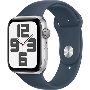 Smartwatch Apple Watch SE LTE 44mm Silver Aluminium Case with Sport Band M/L Storm Blue