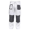 DEDRA-EXIM Pantaloni de protecţie mărime M/50, alb, greutate 190g/m2
