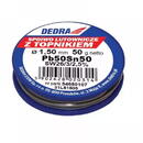 DEDRA-EXIM Cositor cu flux 1,5mm, 50g, 50%SN, Pb50Sn50