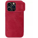 Husa Husa pentru iPhone 15 Pro Max - Nillkin QIN Pro Leather Case - Red