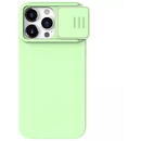 Husa Husa pentru iPhone 15 Pro Max - Nillkin CamShield Silky MagSafe Silicone - Mint Green