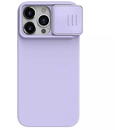 Husa Husa pentru iPhone 15 Pro Max - Nillkin CamShield Silky MagSafe Silicone - Misty Purple