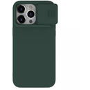Husa Husa pentru iPhone 15 Pro Max - Nillkin CamShield Silky MagSafe Silicone - Foggy Green