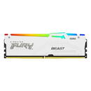 Memorie Kingston Memory DDR5 Fury Beast White RGB 64GB(4*16GB)/6000 CL40