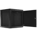 Lanberg WF01-6612-00B rack cabinet 12U Wall mounted rack Black