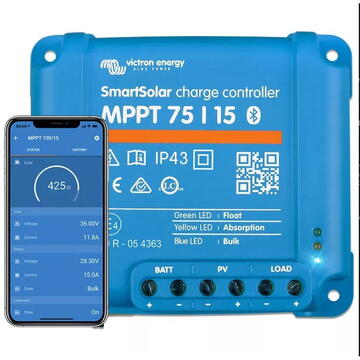 Accesorii sisteme fotovoltaice Victron Energy Controler pentru incarcare acumulatori  MPPT 75/15 Retail