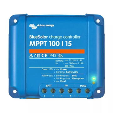 Accesorii sisteme fotovoltaice Controler pentru incarcare acumulatori VICTRON ENERGY  BLUE SOLAR MPPT 100V/15A