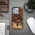 Husa Wood and Resin Case for iPhone 14 Pro MagSafe Bewood Unique Orange - Orange and Black