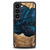 Husa Wood and resin case for Samsung Galaxy S23 Bewood Unique Neptune - navy blue and black