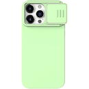 Husa Nillkin CamShield Silky Silicone Case for iPhone 15 Pro Max with Camera Protector - Mint