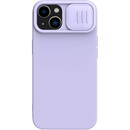 Husa Nillkin CamShield Silky Silicone Case for iPhone 15 Plus with Camera Protector - Purple