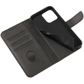 Husa Hurtel Magnet Case with flap and wallet for Samsung M54 - black