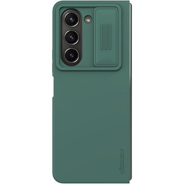 Husa Nillkin CamShield Silky Silicone Case for Samsung Galaxy Z Fold 5 with Camera Protector - Dark Green