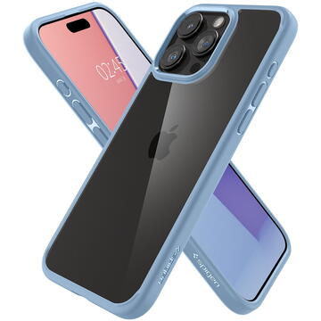 Husa Spigen Crystal Hybrid, sierra blue - iPhone 15 Pro Max