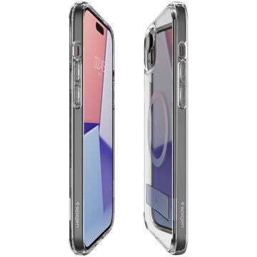 Husa Spigen Ultra Hybrid S MagSafe, crystal clear - iPhone 15 Plus