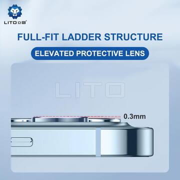 Folie pentru iPhone 15 / 15 Plus - Lito S+ Camera Glass Protector - Pink