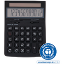 Calculator de birou Calculator de birou MAUL ECO850, 12 digits, realizat din plastic reciclat, incarcare solara - negru