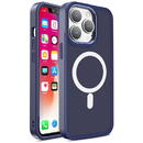Husa Husa MagSafe pentru Apple iPhone 15 Pro Max, OEM, Color Matte, Bleumarin