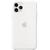 Husa Apple pentru iPhone 11 Pro, Silicon, White