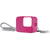 Husa de silicon si snur reglabil pentru camera video sport GoPro Hero7 Black/Silver/White, Electric Pink