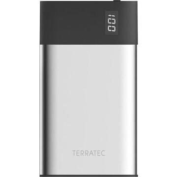 Baterie externa Terratec P80 SLIM 8.000mAh, Negru/Argintiu