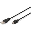Cablu de date DIGITUS USB 2.0, 1 m, Negru AK-300108-010-S