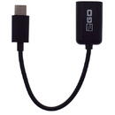 Adaptor 2GO USB OTG Host-USB tip C 15cm Negru