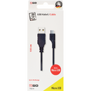 2GO 793878 USB-Micro-USB, 1m, Negru