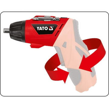 Yato Surubelnita electrica YT-82760 3.6 V 1.3Ah, Portocaliu/Negru