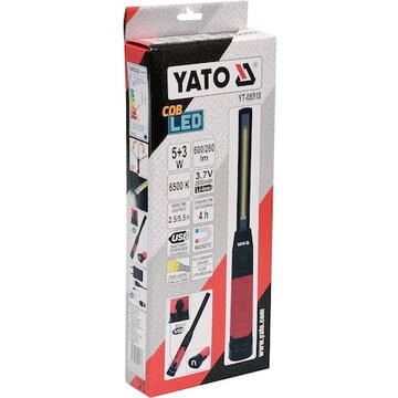 Yato Lanterna cu acumulator, 5+3W, 600/260LM (YT-08518)
