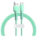 Baseus Silica Gel, USB/USB Type-C, 3A, 1m, Verde
