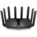 Router wireless TP-LINK wireless 7800Mbps, 1 2.5 Gbps WAN/LAN port + 1 1 Gbps WAN/LAN port + 3 Gigabit LAN ports + 2 USB, 2.4 Ghz/5 Ghz dual band, 8 antene externe, WI-FI 6