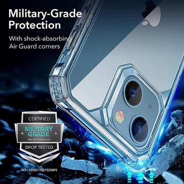 Husa Husa pentru iPhone 13 + 2x Folie - ESR Air Armor 360 - Clear