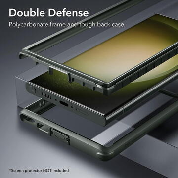Husa Husa pentru Samsung Galaxy S23 Ultra - ESR Shock Armor Kickstand - Clear Green