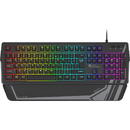 Tastatura GENESIS Rhod 350 RGB Gaming Keyboard, US layout, Wired, Black